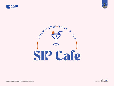 SIP Cafe Shop Logo Design cafe logo logo design logo designer logo idea minimalist logo sip cafe logo