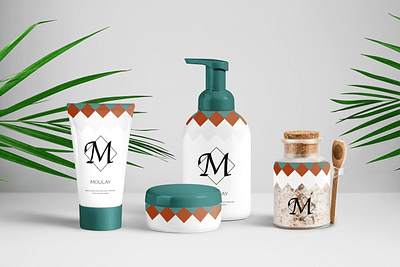 Branding for a natural cosmetics brand with Moroccan ingredients branding graphic design logo