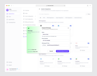 Integration Modal branding design illustration investment logo minimal mobile ui saas app saas design ui uiux uxdesign web app