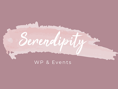 Logo design for a Wedding Planner company called Serendipity branding graphic design logo