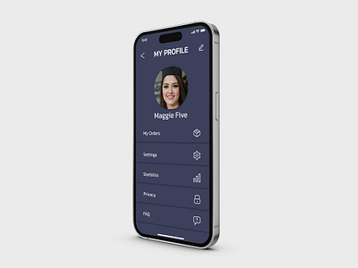 User Profile app design ui ux