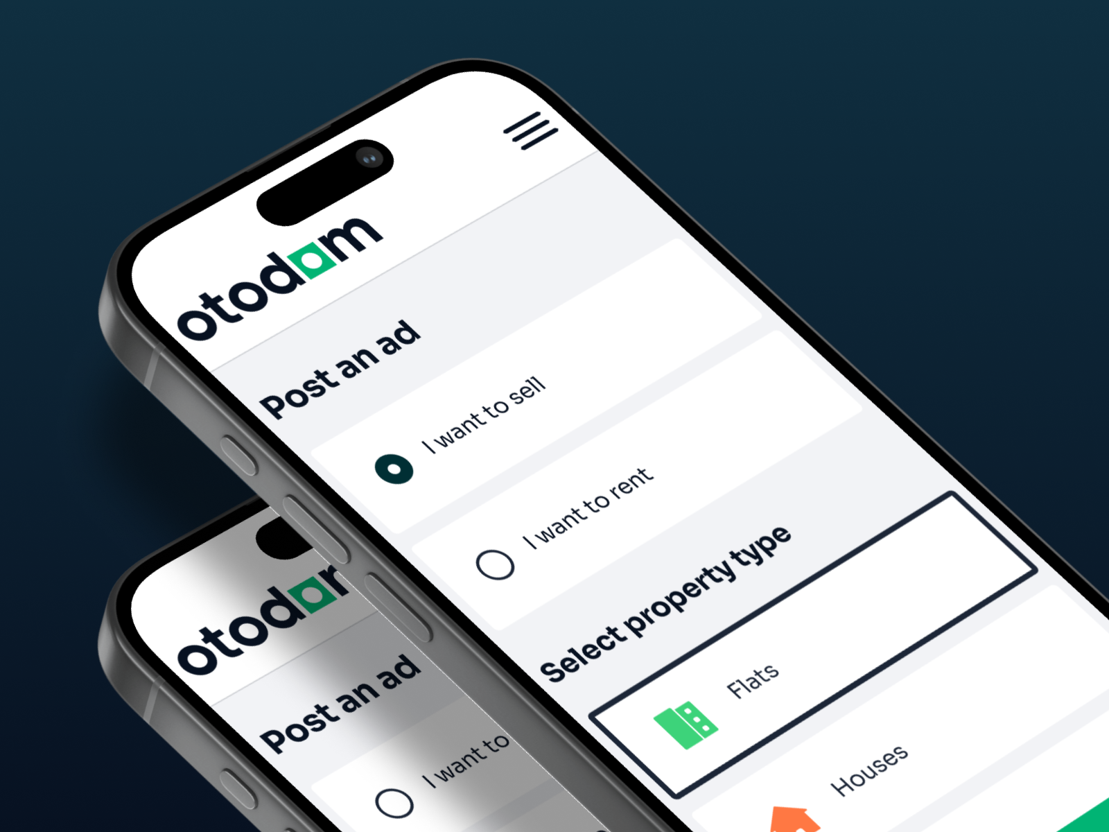 Example of Otodom category page — case study