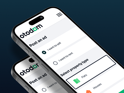 Otodom category page — case study account ad case study category design mobile otodom posting flow property real estate redesign select ui ux website