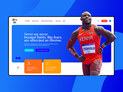 IAAF Website Design Concept branding ui uiux ux web design