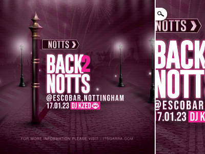 Back 2 Notts Flyer back club dj england eve evening event flyer live mix music night nottingham notts party performance print sound themed urban