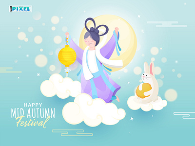 Mid-Autumn Festival Collection advertising freepixel graphic design illustration mid autumn mid autumn festival moon poster design rabbite vector