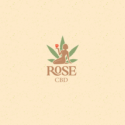 CBD Beauty cbd cosmetics hand drawn organic rose