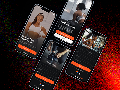 Fitness App figma fitness app gym product design ui user interface workout app