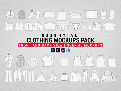 Essential Clothing Mockups Pack mockup essentials