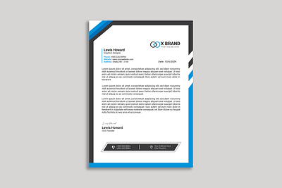 Corporate Letterhead Design branding corporate barnding corporate letterhead graphic design letterhead design print design