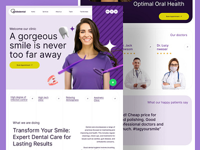 Dental Landing page dental design dental landing page dental page dental website dentist landing page landing page smile landing page ui