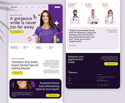 Dental Landing page dental design dental landing page dental page dental website dentist landing page landing page smile landing page ui