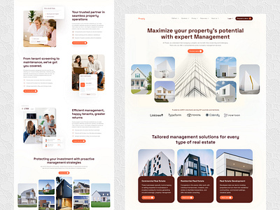 Real Estate / Property Management I Landing page design agency landing page agency website figma designer figma landingpage landing page ui mortgage property property branding property management property sale property website realestateagency rent trendy design 2024 ui designer web designer web ui website designer website ui website ui ux