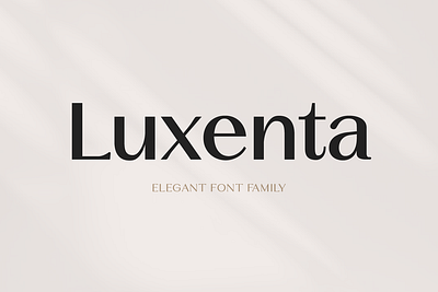 Luxenta Complete Family stylish sans serif font