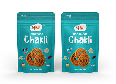 Chakli Pouch Design box design brand design branding chakli chakli branding chakli packaging chakli pouch design chakli snacks chakli snacks packaging food packaging food packaging design label design logo design mockup mockup design packaging design pouch design product design