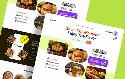 Food order Website UI Design ui design in flutter