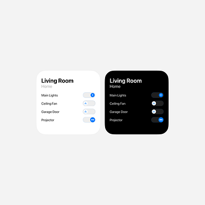 Smart Home Widget Design app design ios design mobile mobile app mobile design smart home ui widget