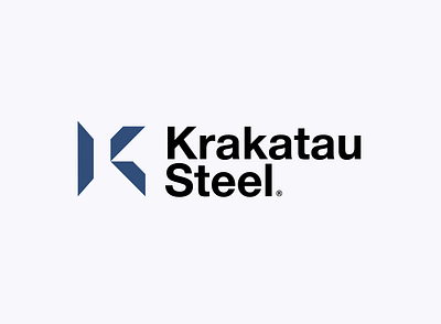 Krakatau Steel Logo - Steel Production Company branding indonesia k k letter k logo k mark krakatau krakatau steel logo logomark steel wordmark