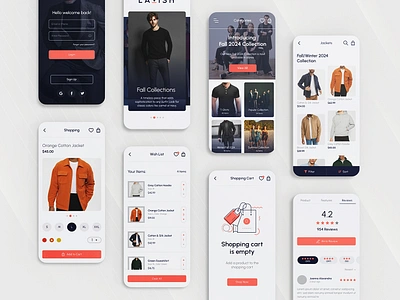 E-commerce Mobile App appinterface designshowcase ecommerce ecommerceapp graphic design luxuryshopping mobileapp productdesign techdesign ui uiux