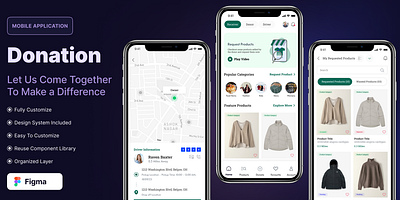 Donation - Mobile Application donation figma mobileapplication ui