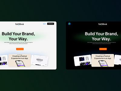 Landing Page - Light & Dark Mode Design app appdesign branding cleandesign darkmode design dribbble figma illustration landingpage lightmode logo ui