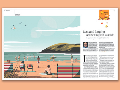 THE OBSERVER: 'Lust and longing at the English seaside' beach britain english extract newspaper novel seaside