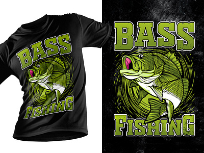 Fishing T-shirt design | Bass Fishing 3d mockup bass fishing bass lover tee clothing custom fishing tee custom t shirt design fish hunter shirt fishing fishing graphic tee fishing t shirt graphic design illustration logo merchandise graphic design outdoor sportswear shirt design shirts t shirt t shirt design