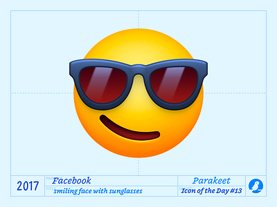 Icon of the Day #13 cool design emoji emoticon icon icons illustration parakeet smilies sunglasses vector