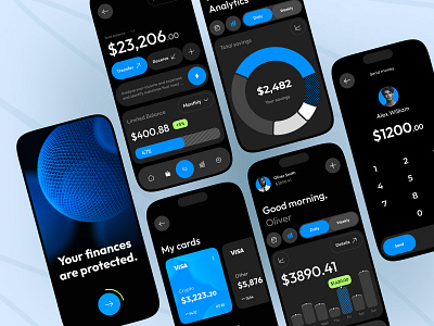 Finance service - Mobile app bank banking finance finance app fintech fintech app mobile design product design ui ux wallet