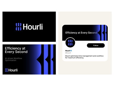 Hourli Branding ai branding clock efficient fast logo management optimization sandglass second tech time