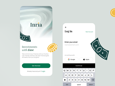 Financial App - Login Page ui