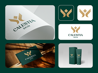 Calestia Skin Logo Design branding design design logo graphic design logo visual identity