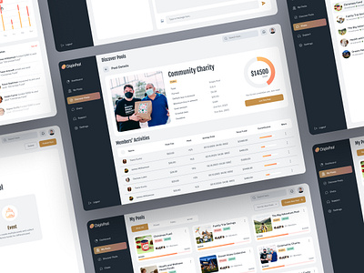 Money Pooling App admin panel dashboard design dribbble figma minimal money money pooling money saving pooling product design responsive design saas saving software ui ui ux ux visual design web app