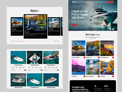 Boat Booking Website UI Design boatbookingui bookingapp creativedesign designshowcase figmadesign interfacedesign minimaldesign mobilefirstdesign uiuxdesign userexperience userinterface uxdesign webdesign webui