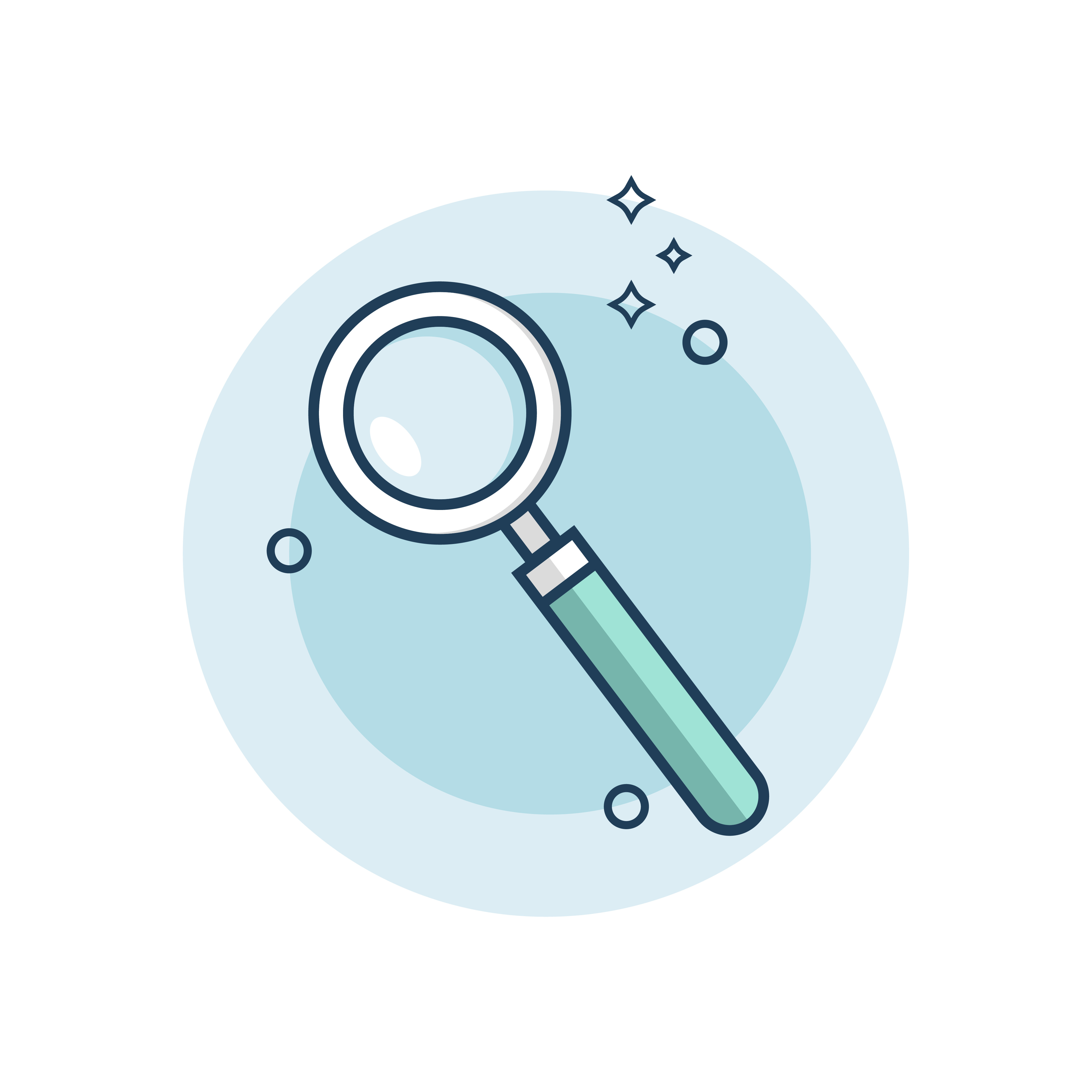 magnifying glass vector icon design app branding design graphic design illustration logo ui ux vector vector art