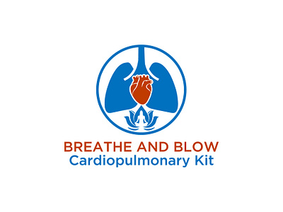 Heart and Lungs Logo breathe and blow kit cardiopulmonary logo cardiovascular system design healthcare logo design heart and lung health heart and lungs logo heart health symbol holistic health logo lungs icon in logo medical device logo medical kit branding respiratory system logo