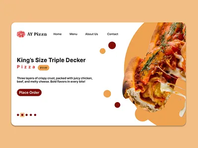 E-commerce for a Pizza Store branding graphic design ui