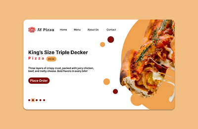 E-commerce for a Pizza Store branding graphic design ui