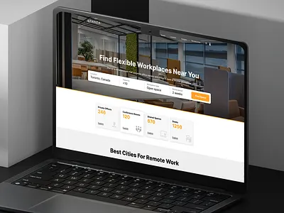 Homepage design exploration with a search bar app design product showcase ui user interface ux website