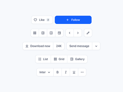 Button - SquareUi Design System button button group design system product design ui ux web design