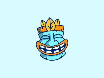 Oraloa - Tiki Hawaiian Logo Design abstract brand identity hawaii hawaii logo hawaiian hawaiian logo logo logo design mask logo modern tiki tiki logo tiki mask