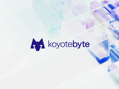 KoyoteByte animal arizona branding coyote development identity logo mark negative space startup symbol tech