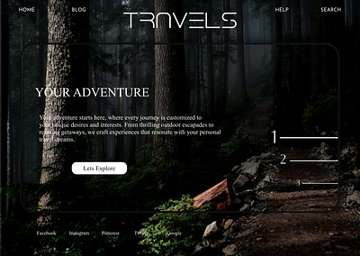 Hero Section graphic design landing page travel website design ui web design