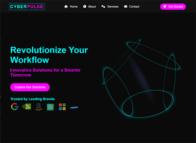 CyberPulse animated branding dailyui design graphic design illustration responsive vector