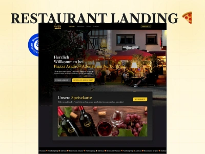 Restaurant Landing Page 🍕 - Delicious UI/UX Design branding diningexperience foodui layoutdesign logo mobileappdesign modernrestaurant responsivedesign restaurantdesign restaurantlandingpage restaurantlayout restaurantui restaurantwebsite ui uiuxdesign webdesign