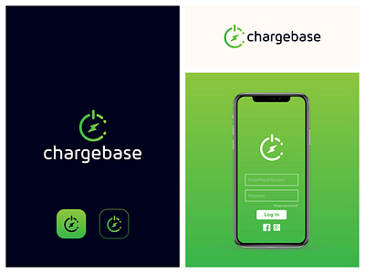 Chargebase Charger Company Logo brand logo branding business logo charge logo charger company logo charger logo company logo creative logo design electric bike logo electric scooty charger logo logo logo design power logo professional logo