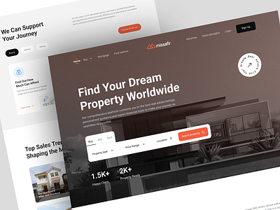 Property Finder Landing Page apartment architecture home finder house landing page design property property selling property web real estate real estate landig page real property rental web design website design