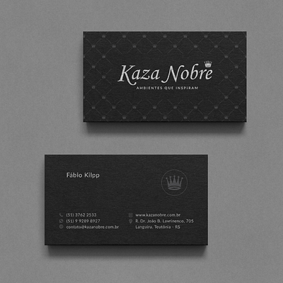 Kaza Nobre black brand brazil business business card card furniture identity logo shop ui ux web website