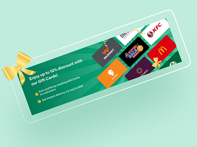 Gift card banner 3d ads airbnb banner branding design graphic design hero image illustration logo sales swiggy ui ui design ux