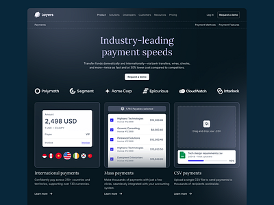 Product payment app landingpage dark agency black dark landingpage payment product sass startup takaz trend ui ux website